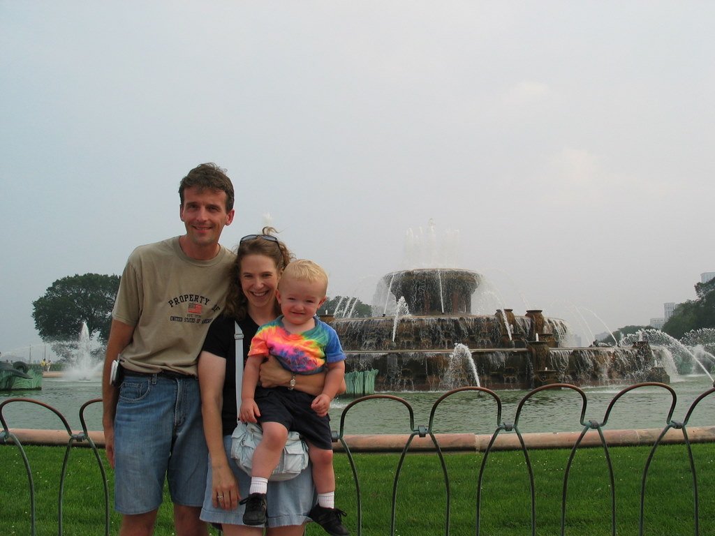 Family Portrait
We pose with Buckingham Fountain.
