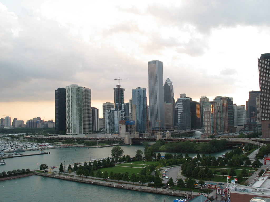 Skyline
View of Chicago skyline from the Navy Pier Ferris wheel.
