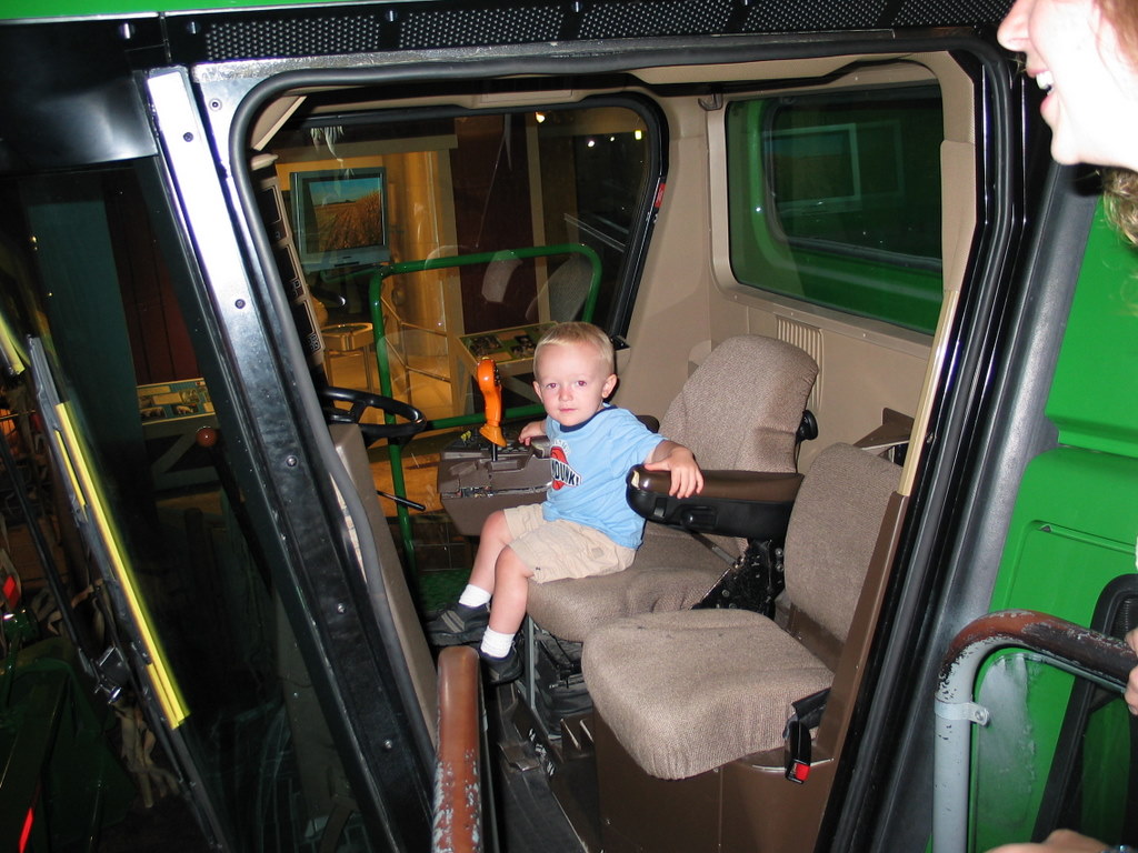 Farmer William
William poses in the cab of the Deere 8210.
