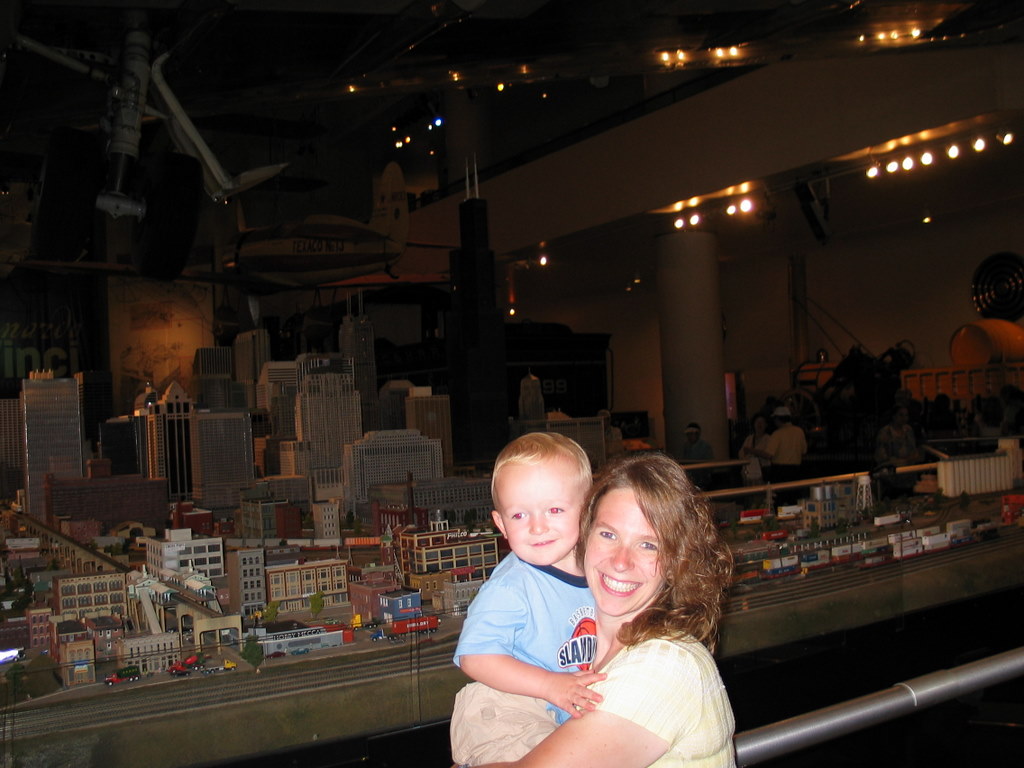 Great Trains
Cathy and William check out the "Great Trains" exhibit.  William really loves "choo choo's", as he calls them...
