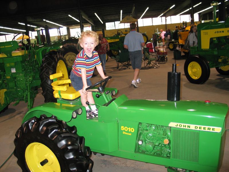 William and Scale 5010 Diesel
William felt this tractor was perfectly sized for him.  The scale tractor had a small engine in it and actually worked.

