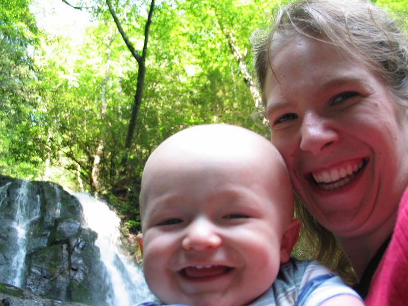 Mom & William
Posing by the waterfall.
