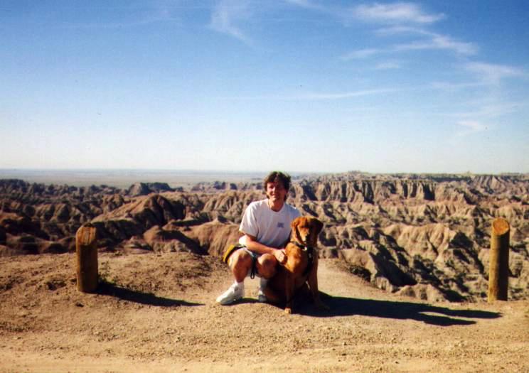 Tim and Bailey at the Badlands
