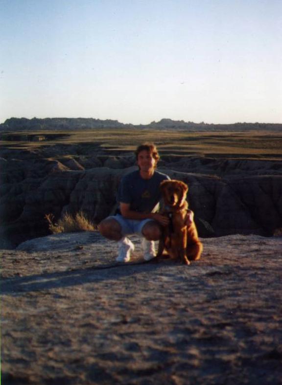 Tim and Bailey at the Badlands
