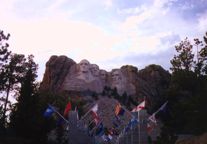 Mount Rushmore Flags
