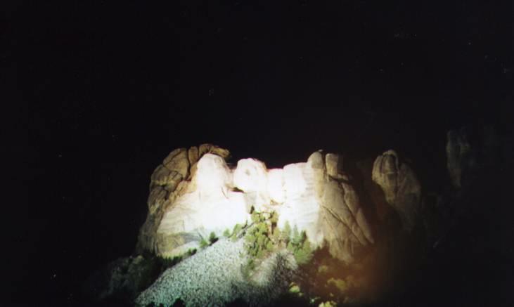 Mount Rushmore at Night

