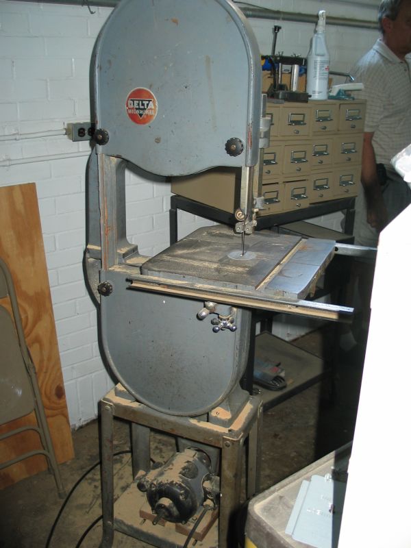 Band Saw
Tim, being a woodworker, had to snap a picture of this ld Delta band saw, which probably still works just fine.
