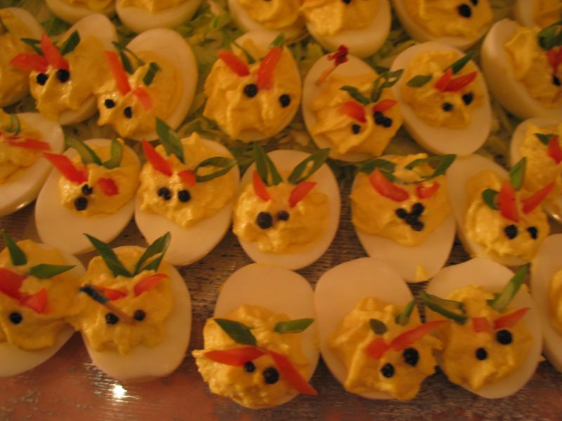 Egg Creatures
These "creatures" were deviled eggs.
