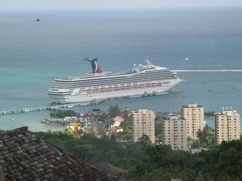Carnival Victory
Our ship, in port at Ocho Rios, taken from a high hill overlooking the city.
