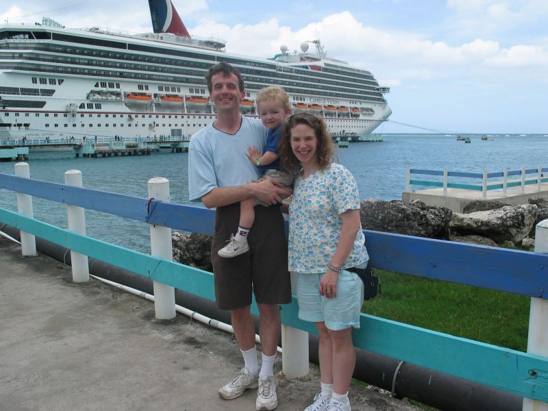 Victory pose
Another pose with the ship in Ocho Rios.
