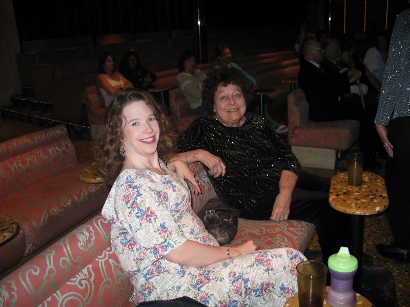 Before the Show
Cathy and Grandma relax before one of the nightly shows.
