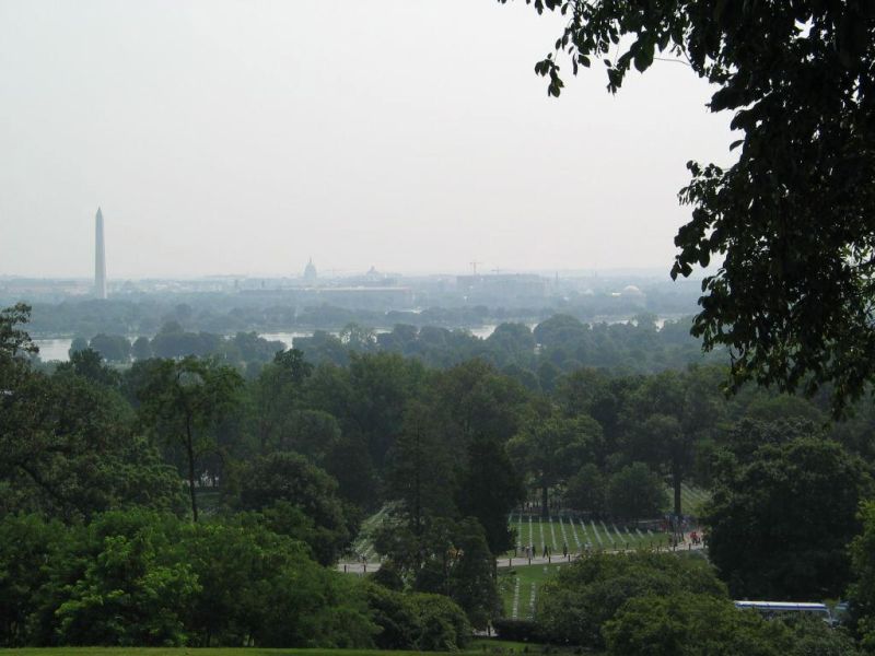 DC from Arlington
From Arlington Cemetery, you can get a great view of DC proper, although the day we were there was quite hazy.
