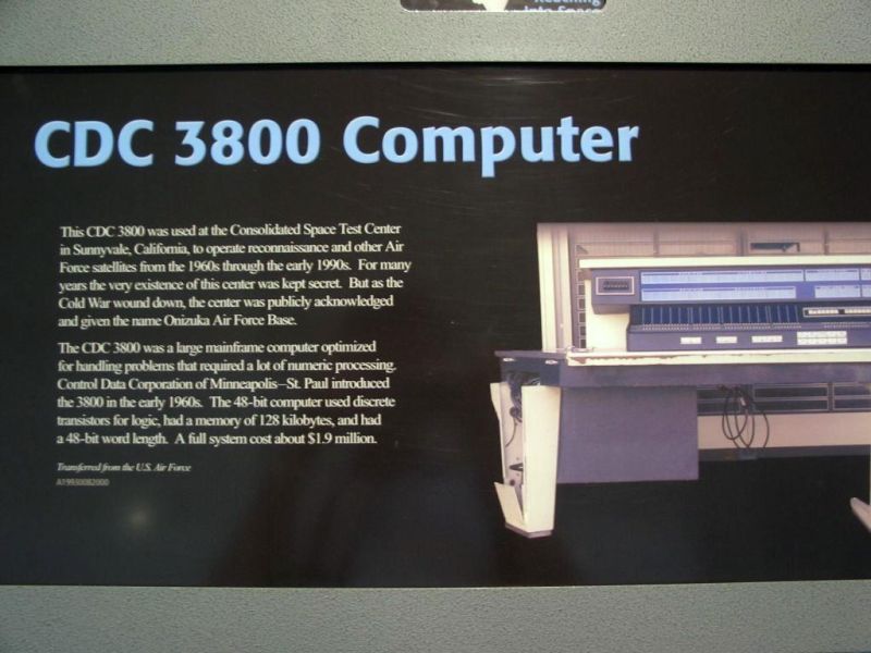 CDC 3800 data
Click on the image to read about the CDC 3800.  Note that it featured 128K of ram, and cost $1.9 million!  
