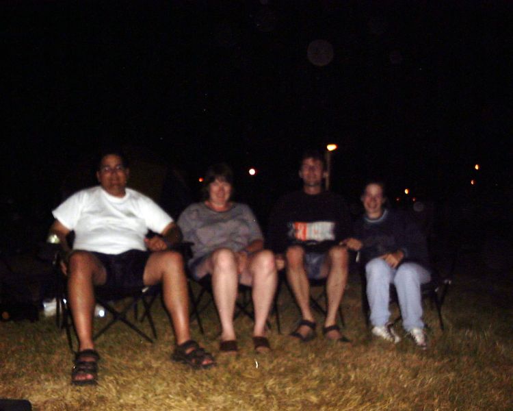 Night Camp
Another marginal night camp shot, compliments of our old digital camera.
