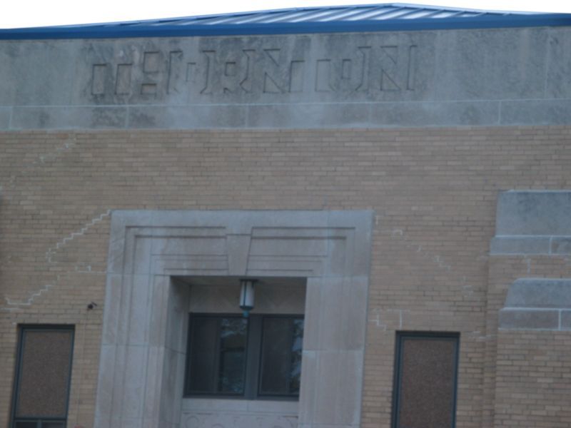 Thornton
The building proudly displays the name "Thrornton", since it was built to be Thornton's K-12 school.
