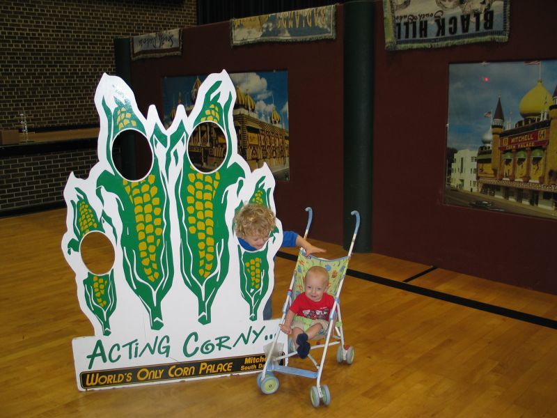 Acting Corny!
Ok, cue the corn jokes -- we're at the World Famous Corn Palace!
