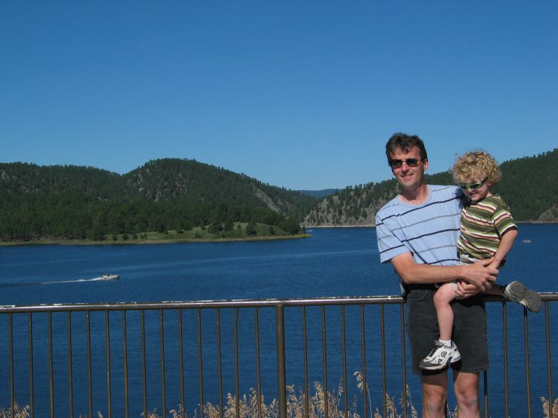 William and Tim at Pactola Lake
