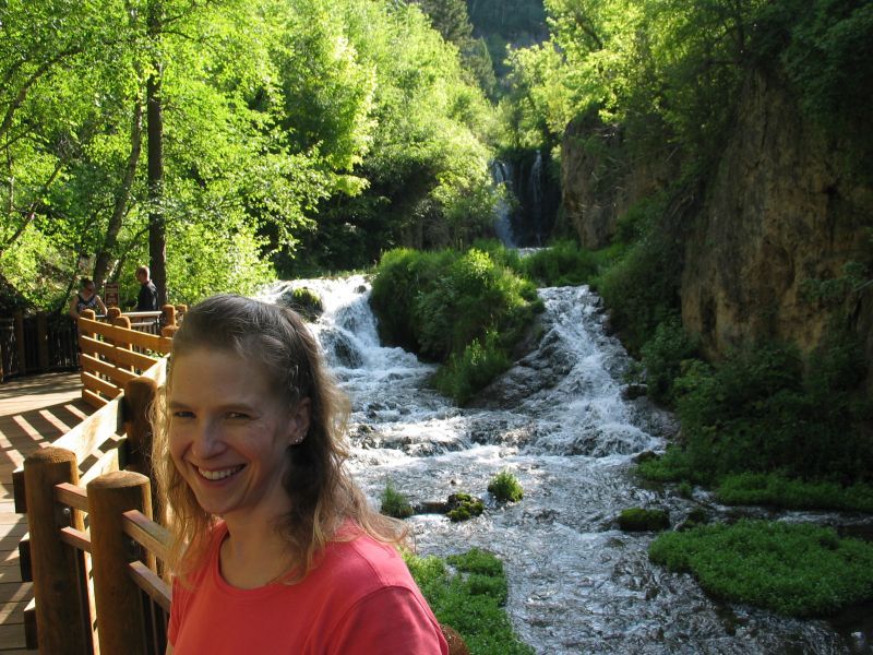 Cathy at Spearfish Canyon
