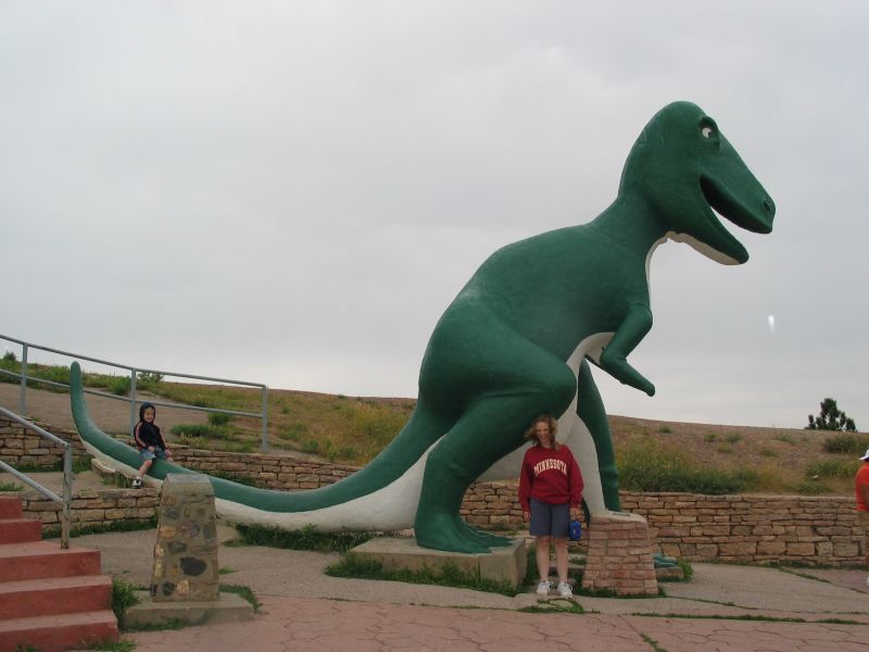 Cathy and William at Dinosaur Park
