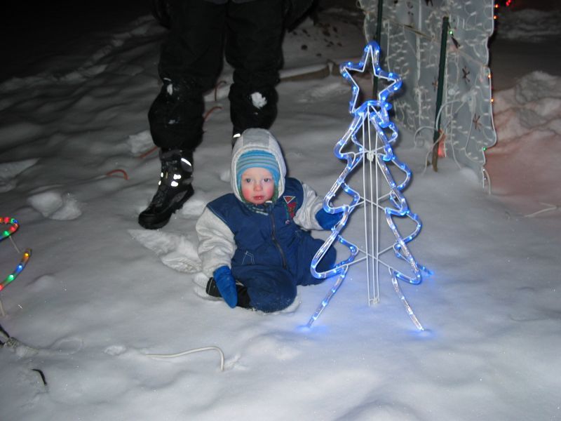 Andrew checks out another LED tree
