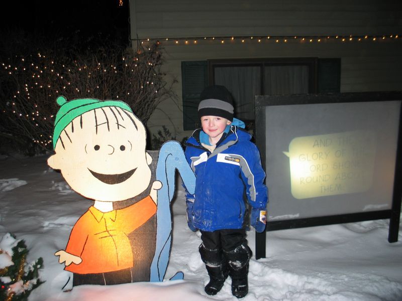 William poses with Linus
