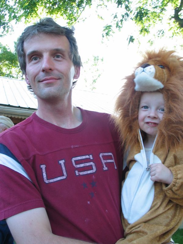 Dad and the Lion
