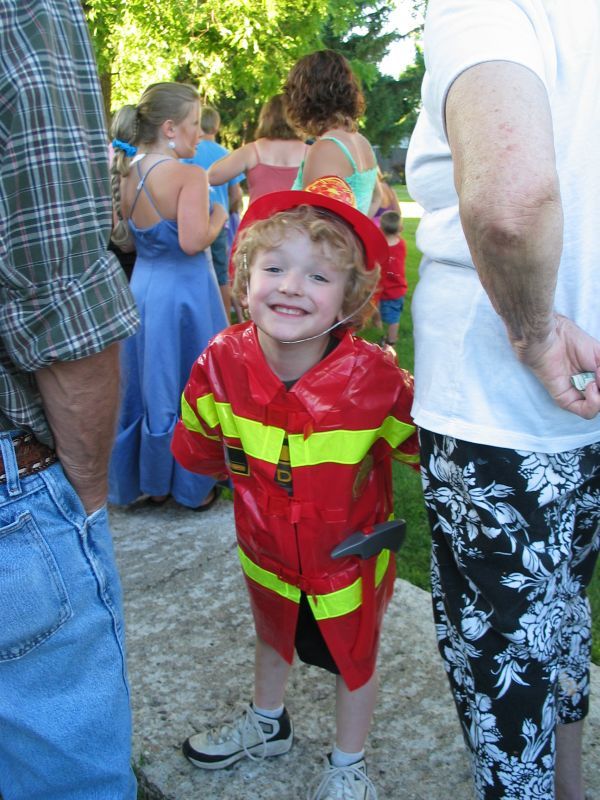 William the Fireman
William was a fireman again this year, in honor of Grandpa Fischer (who was also named William...)
