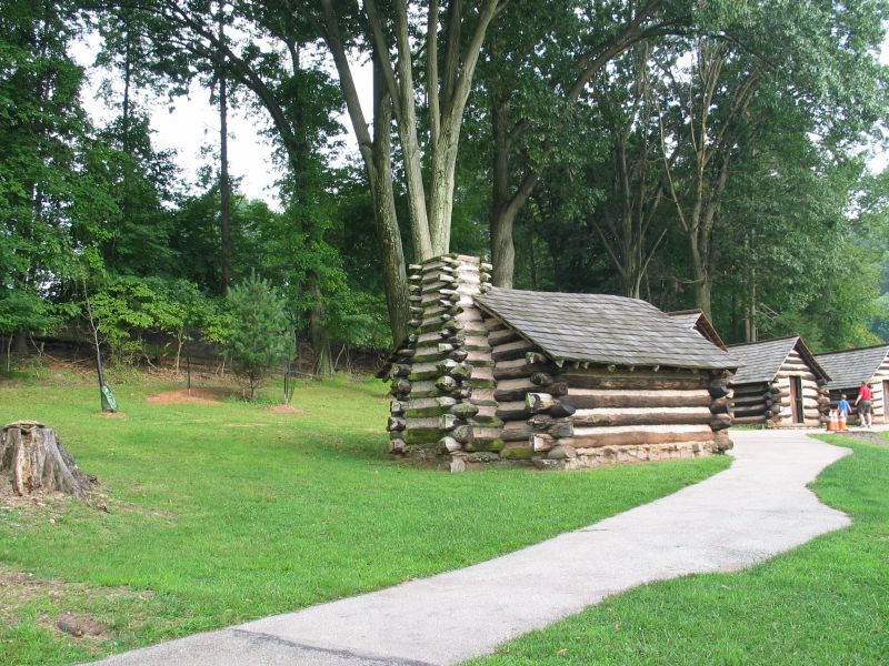 Recreated camp buildings
