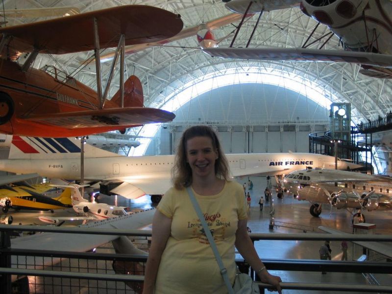 Cathy & Commercial Aircraft
Cathy posing with the commercial aircraft.

