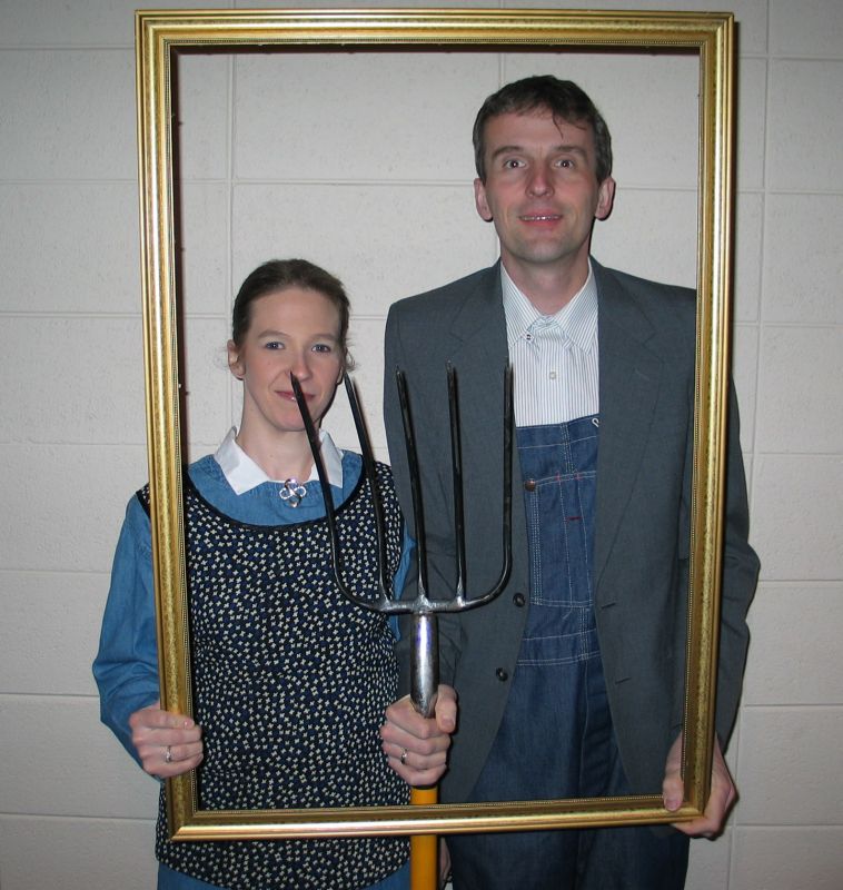 American Gothic
Tim & Cathy as "American Gothic" for a party in February, 2008.
