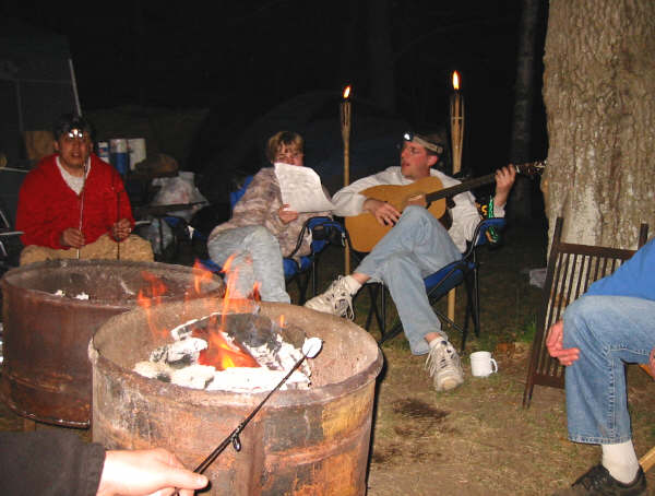 Singing around the Campfire
We even pulled out a guitar to sing some praise songs, as well as some old camp songs from our childhood.
