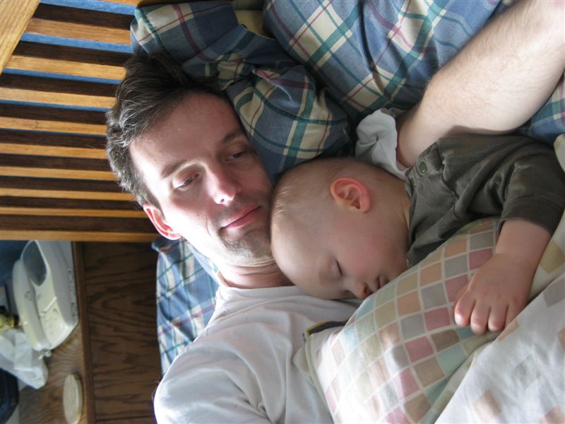 Naptime
Daddy and son enjoy a short nap.
