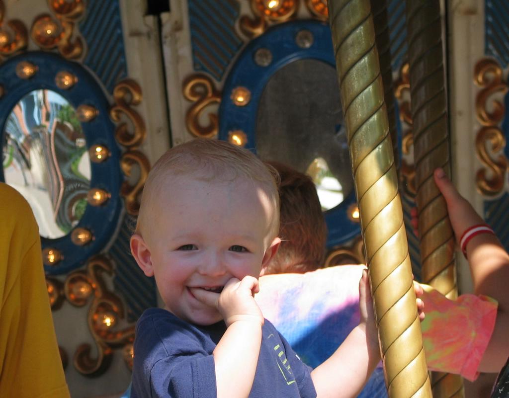 Weee!
William loves the Carousel.
