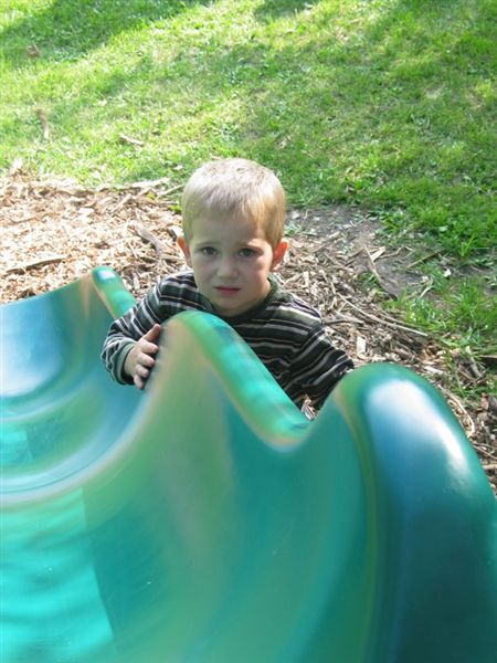 Matthew
Matthew hangs out by the slide
