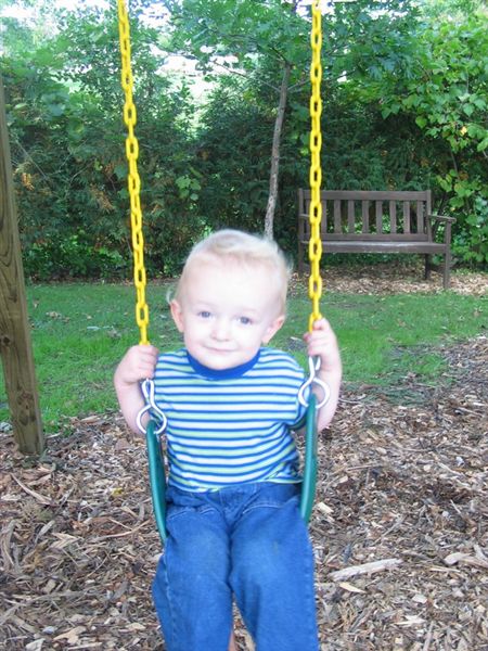 Swing
William poses in a swing.
